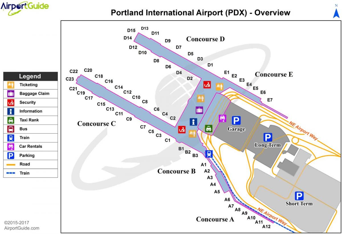 Портланд Орегон нисэх онгоцны буудлын зураг